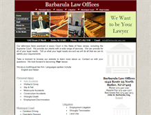 Tablet Screenshot of barbarulalaw.com